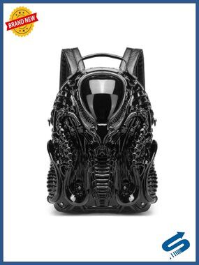 Goth Alien Y2K Backpack Xenomorph Costume PVC Travel Motorcycle Role-Play Bag